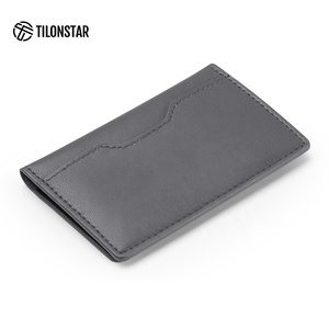 TILONSTAR TVW103 Multifunction Pocket <b>Cards</b> Wallet Minimalist <b>Slim</b> Compact Leather Business <b>Card</b> <b>Holder</b> - Product Image 2