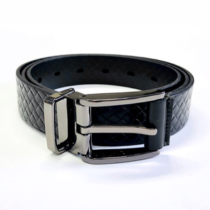 Cinturón de Cuero Genuino con Hebilla, Ancho 28mm, Largo 110cm, Cuero Repujado - Product Image 2