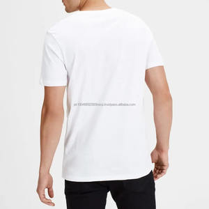 Camiseta de Verano Casual de Manga Corta para Hombre, Estilo Urbano, Tejida, 100% Algodón, Tallas Grandes, Diseño de Logotipo Personalizado OEM de Marca Privada - Product Image 2