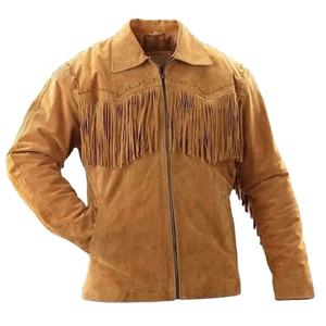 High Quality <b>Western</b> Fringe Suede Leather <b>Jacket</b> Classic <b>Western</b> Cowboy Fashion <b>Jacket</b> Supplier - Product Image 4