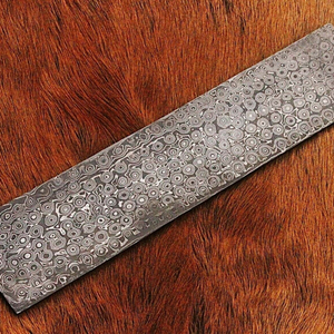 Barra de Acero de Damasco Personalizada Hecha a Mano para Fabricación de Cuchillos, Alta Calidad OEM THEWIZ CRAFTS, Grosor de Hoja de 0.5mm - Product Image 4