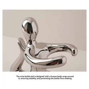 Handmade Metal Bottle Display Stand Artistic <b>Iron</b> Home DecorModern Metal Waterproof 5L Wine Holder Boat Shape Decorative Bottle - Product Image 4