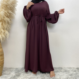 Abaya Lisa de Moda para Mujer, Diseño Dubai, Última Moda Musulmana para Eid, Fabricante Mayorista de Calidad Premium OEM - Product Image 3