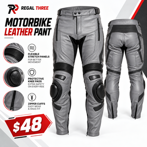 Pantalones de Motocross Personalizados OEM de Cuero Genuino para Hombre, Equipo de Protección para Motociclistas, Pantalones de Cuero para Motociclistas - Product Image 1