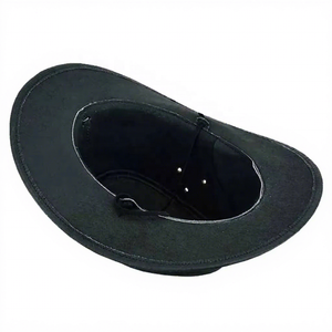 Chapeau de cowboy noir à large bord unisexe adulte 56-58CM Printemps-Été Tenue décontractée extérieure 2026 - Product Image 1