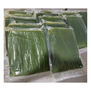 Hojas de plátano verdes frescas para envasado de alimentos y cocina, material de envoltura natural biodegradable para uso profesional en cocinas. - Product Image 1
