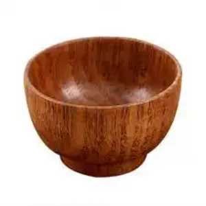 Handmade Modern Design Wooden Bowl Lightweight & Durable <b>Camping</b> Use Eco-Friendly Handicraft with Other Coating - Product Image 4