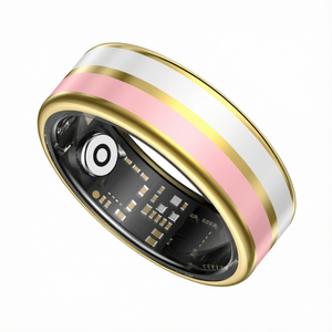 Luxury Enamel Smart <b>Ring</b> Heart Rate SpO2 Sleep Exercise HRV Health Tracker Gesture Control Long <b>Battery</b> Life - Product Image 5