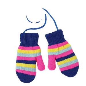 Mitaines de sport d'hiver 2-6 ans – Adorables pour garçons et filles – Rayures tendance – Acrylique/Coton – Ski, extérieur, chaleur, décontracté, quotidien, cyclisme, fête, chic - Product Image 4