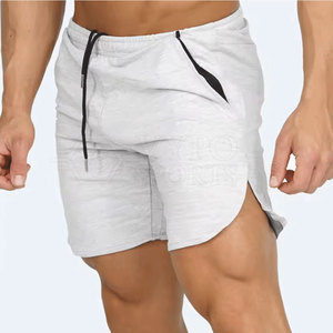 Shorts de bain décontractés pour hommes à taille mi-haute élastique, unis, doux, durables, respirants, écologiques, séchage rapide, service OEM, pour le cardio et le cyclisme - Product Image 2