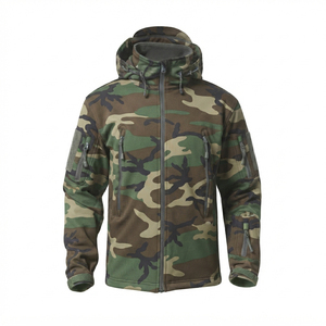 Veste de randonnée d'hiver pour homme, imperméable, coupe-vent, respirante, à capuche zippée, en softshell - Product Image 3