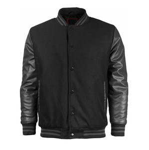 Original Men Varsity <b>Jacket</b> Wool Fabric Regular <b>Leather</b> Sleeves Breathable and Quick Dry Customized logo Varsity <b>Jacket</b> for Men - Product Image 4