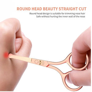 Tijeras Pequeñas Asontao para Cejas y Vello Nasal - Herramienta de Corte de Acero Inoxidable para Barbería, para Diestros, Ligeras - Product Image 4