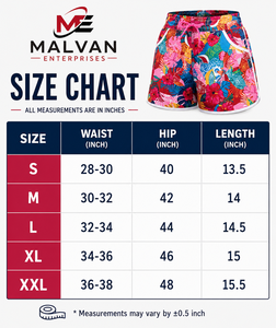 Shorts de sport pour femmes à taille haute, personnalisables avec logo, à compression, séchage rapide, imprimé floral, en maille, avec cordon de serrage - Product Image 5