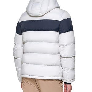 Veste d'hiver personnalisée avec logo, bomber, grande taille, matelassée, 5XL, veste chaude d'hiver pour homme, couleur unie, veste pour homme, manteau - Product Image 2