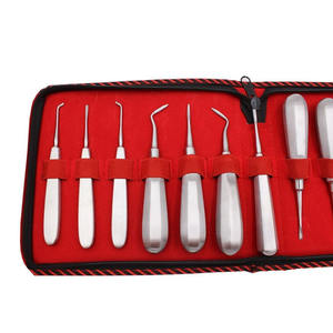 Juego de 13 Elevadores Dentales Curvos de Acero Inoxidable de la Mejor Calidad, Elevadores Manuales para Extracción de Raíces y Dientes - Product Image 3