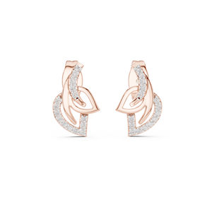 Boucles d'oreilles pendantes en or jaune 14 carats avec diamants de laboratoire ronds pour femmes |   Cadeau d'anniversaire |   Nouveau diamant cultivé - Product Image 5