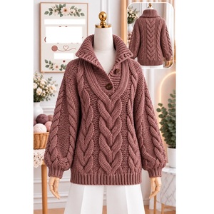 Suéteres 100% acrílico o algodón, calibre 12, para mujer, los más modernos, informales, para la temporada de invierno, proveedor de Bangladesh. - Product Image 6