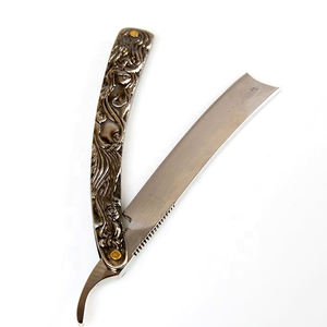 Rasoir droit pliant de barbier pour homme, nouveau design 2026, support de rasoir pour la barbe - Product Image 1