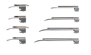 Laryngoscope en acier inoxydable de haute qualité, boîtier Miller, 9 lames, 2 poignées, usage dentaire professionnel, diagnostic - Product Image 4