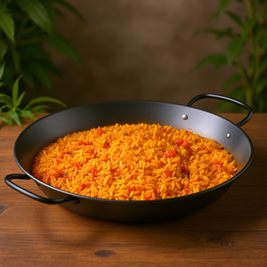 Padella per paella in acciaio antiaderente da 18 pollici con due manici per cucinare piatti di riso spagnoli - Product Image 3