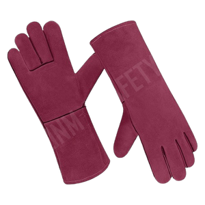 Gants de sécurité industriels robustes en cuir de vachette pleine fleur, résistants aux coupures, à la chaleur et aux étincelles, pour travaux de construction - Product Image 6