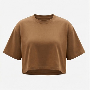 Camiseta Deportiva Corta de Algodón para Mujer, Estilo Casual, Lisa, para Gimnasio, Yoga, Verano, Manga Corta, Talla Grande, Ropa Deportiva - Product Image 1