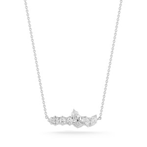 Collar de barra con diamantes cultivados en laboratorio de corte mixto, engastados en oro de 14K y 18K, 18 pulgadas, con colgantes de racimo en forma de marquesa, pera y redondos, precio de fábrica B2B - Product Image 3