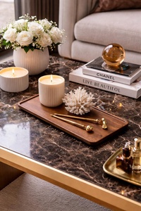 Excellent Quality Natural Wood Serving <b>Tray</b> for Breakfast in <b>Bed</b> Kitchen <b>Table</b> or Living Room Available At Factory - Product Image 3