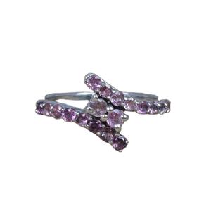 Anillo de Compromiso de Plata de Ley 925 con Circonita Rosa y Baño de Oro Rosa para Mujer - Joyería de Moda para Bodas y Fiestas - Product Image 1