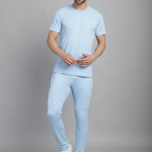 Conjunto Deportivo de Verano para Hombre, Hecho en Fábrica Profesional, de Poliéster/Algodón Sólido, Ligero, Transpirable, Informal, de Alta Calidad, Ropa Urbana - Product Image 1