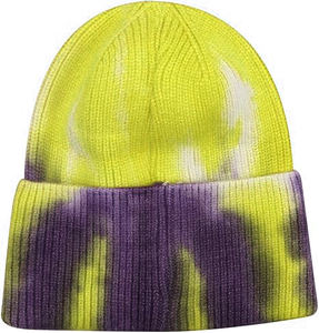 Bonnet tricoté chaud en gros d'usine, nouveau style tie-dye, bonnet d'hiver pour hommes et femmes - Product Image 6