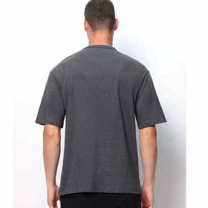 T-shirt en coton uni pour homme, respirant, doux, léger, confortable, décontracté, pour un usage quotidien, haut d'été - Product Image 2