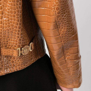 Chaquetas de Cuero Transpirable con Diseño de Cocodrilo, Logotipo Frontal en Lona, Chaqueta de Invierno de Alta Calidad, Resistente al Viento y Antibacteriana para Hombre - Product Image 5