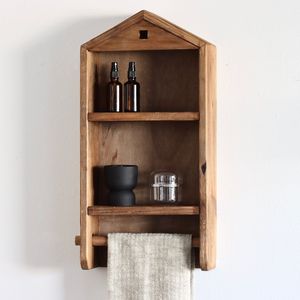 Premium Quality Wooden Wall Mounted Shelving <b>Rack</b> For Living Room Bedroom Office And Commercial Spaces - Product Image 1