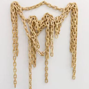 Chaîne décorative en résine à motif marbré pour sculpture murale d'intérieur, ornement esthétique moderne pour la décoration du salon - Product Image 1