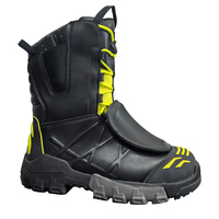 Bottes de pompier N03 personnalisées EN ISO 0344:2012/ss 105, protection contre les coupures, imperméables, ignifuges, antidérapantes, respirantes, en cuir de vache