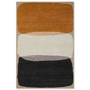 Handmade Modern Neutral Beige Wool Rug Minimalist Style Washable for Home Hotel Bedroom Picnics-Circular Tufted - Product Image 2