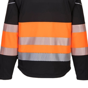 Veste de sécurité de travail haut de gamme, bande réfléchissante haute visibilité, logo personnalisé, fournisseur OEM, veste de construction industrielle - Product Image 4