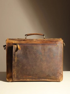 Indian Exporter Large Capacity Leather <b>Laptop</b> <b>Bag</b> for Men Office <b>Work</b> Travel Business Messenger <b>Bag</b> Available for Sale - Product Image 4
