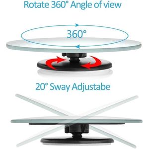 Specchietto Retrovisore Convesso Rotondo Regolabile in Vetro HD Senza Cornice, Rotazione a 360° per Auto, SUV, Camion, Facile Installazione con Adesivo - Product Image 5