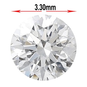 Diamante Redondo Brillante de 3.30mm, Creado en Laboratorio, DEF VVS, Calibrado con Precisión, Paquete de Diamantes Sueltos para Joyería Personalizada de Fábrica - Product Image 2