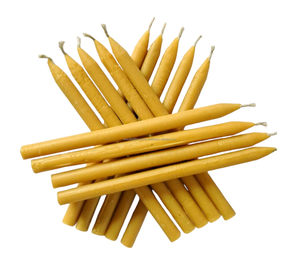 Premium Yellow Beeswax Dinner Candles – Eco-Friendly Dripless Taper Set for Events - Product Image 4