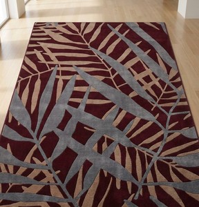 Modern Geometric Area <b>Rug</b> Rectangle Wool Acrylic Tufted Non-Slip Latex Backing Living Room - Product Image 3