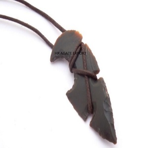 Ágata Piedra natural Piedra preciosa Fancy Wire Wrap Colgante Crystal Crescent Knocking Mujeres Collar especial - Product Image 6