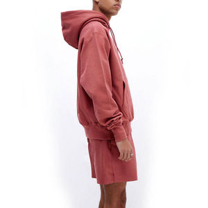 Conjunto de Sudadera con Capucha y Pantalones Cortos para Hombre, Chándal de Dos Piezas, Mezcla de Algodón, Ropa Urbana, Conjunto Deportivo para Gimnasio, Transpirable, Proveedor Mayorista - Product Image 6