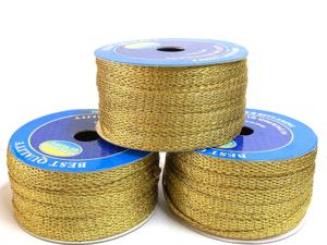 Wholesale <b>Ric</b> <b>Rac</b> <b>Trim</b> 5mm PP Organza High Tenacity Stars Gold Foil Printed Jacquard Ribbon 26 Colors - Product Image 3