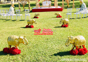 Estatuas de FRP Balaji y Mataji para decoración Mandap, venta al por mayor, estatua de Dios hindú del sur de la India tradicional, fibra de oro antigua, EE. UU. - Product Image 4