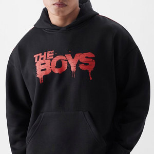 Autumn Winter <b>Men's</b> Oversized Hoodie Comfortable Plus Size <b>Pullover</b> with Printing Logo Anti-Shrink Knitted Lined Warm - Product Image 5