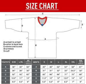 Camiseta de hockey sobre hielo personalizada cuello en V Unisex adulto sublimación impresa nombre del equipo personalizado número uniforme de entrenamiento 100% poliéster - Product Image 6